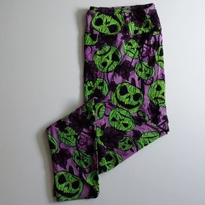 LuLaRoe TC2 Halloween Jack-o'-Lantern Leggings NWT